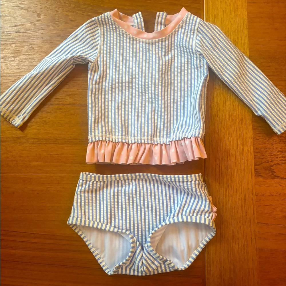 12-18m Seersucker Ruffle Butts